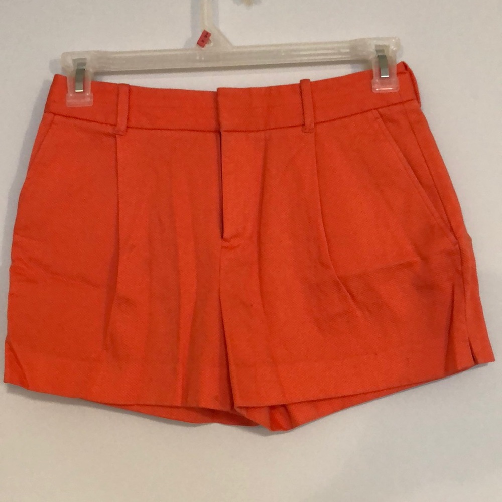 Banana Republic orange pleated shorts